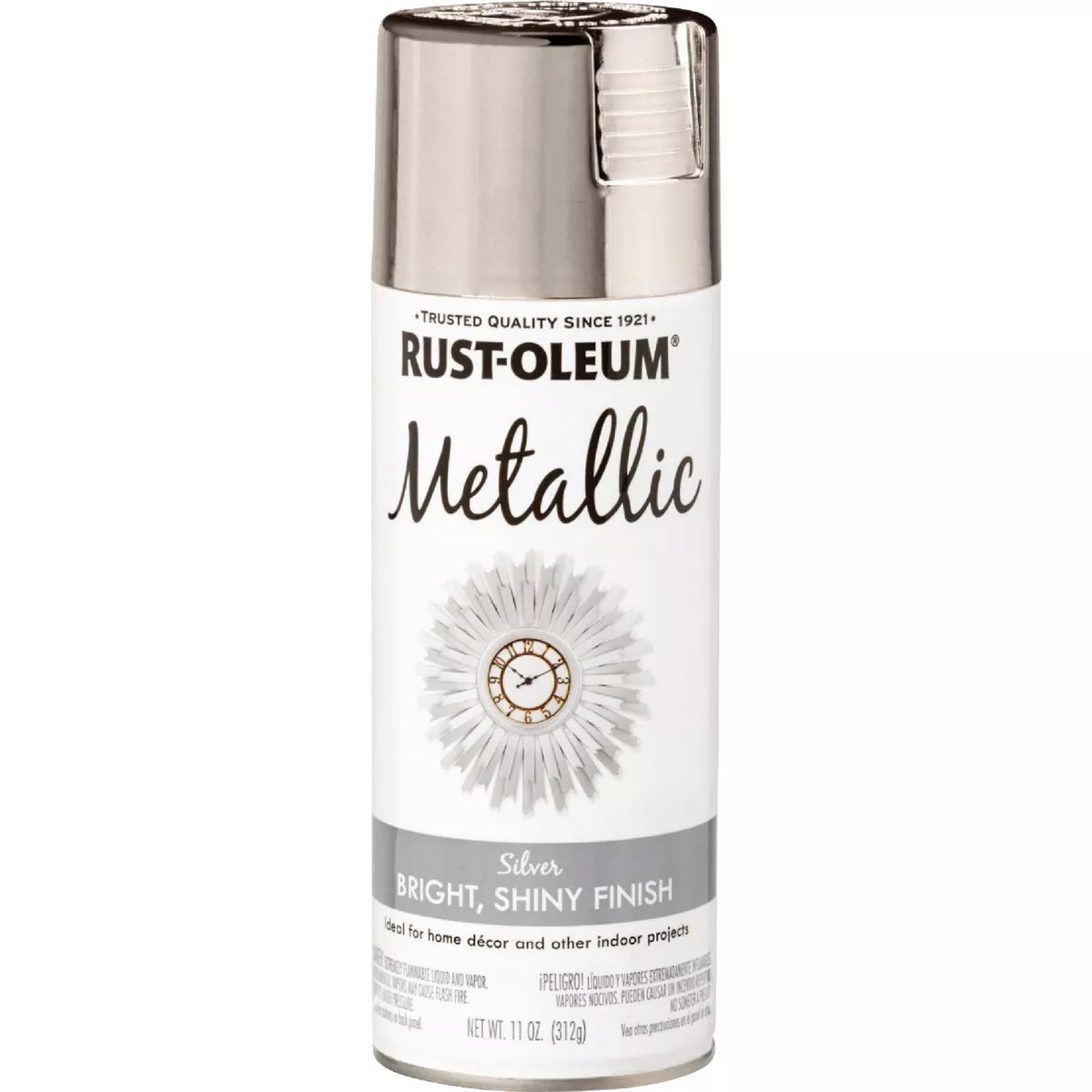 Rust-Oleum Specialty 11 Oz. Metallic Satin Spray Paint, Silver - photo 2