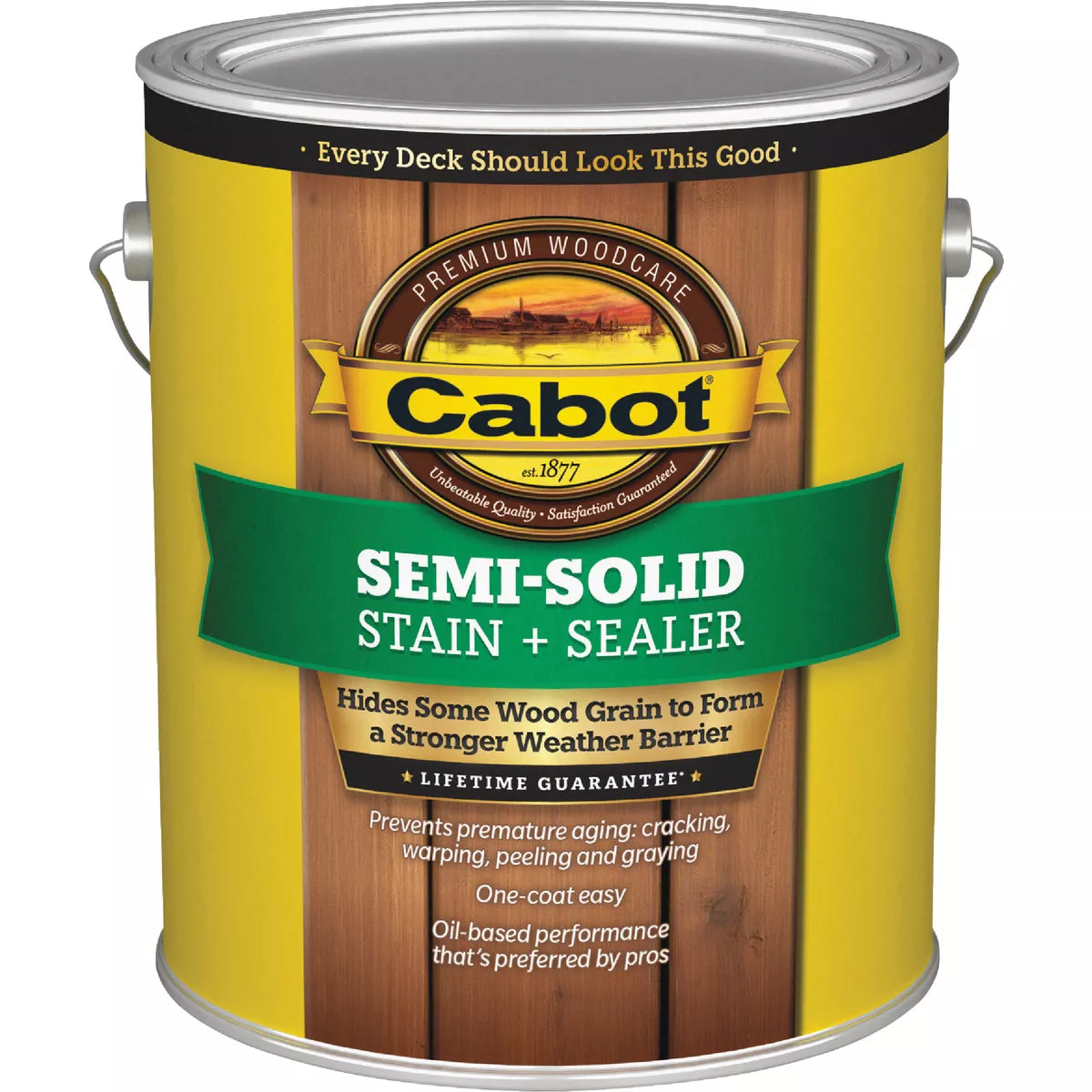 Cabot Semi-Solid Deck & Siding Stain, 1400 Clear, 1 Gal.