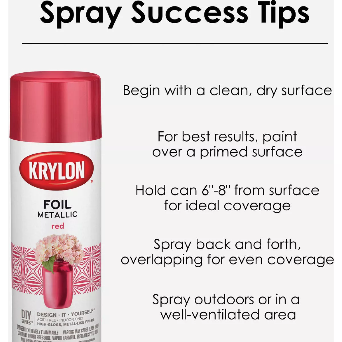 Krylon 8 Oz. Premium Foil Metallic Purple Spray Paint - photo 4