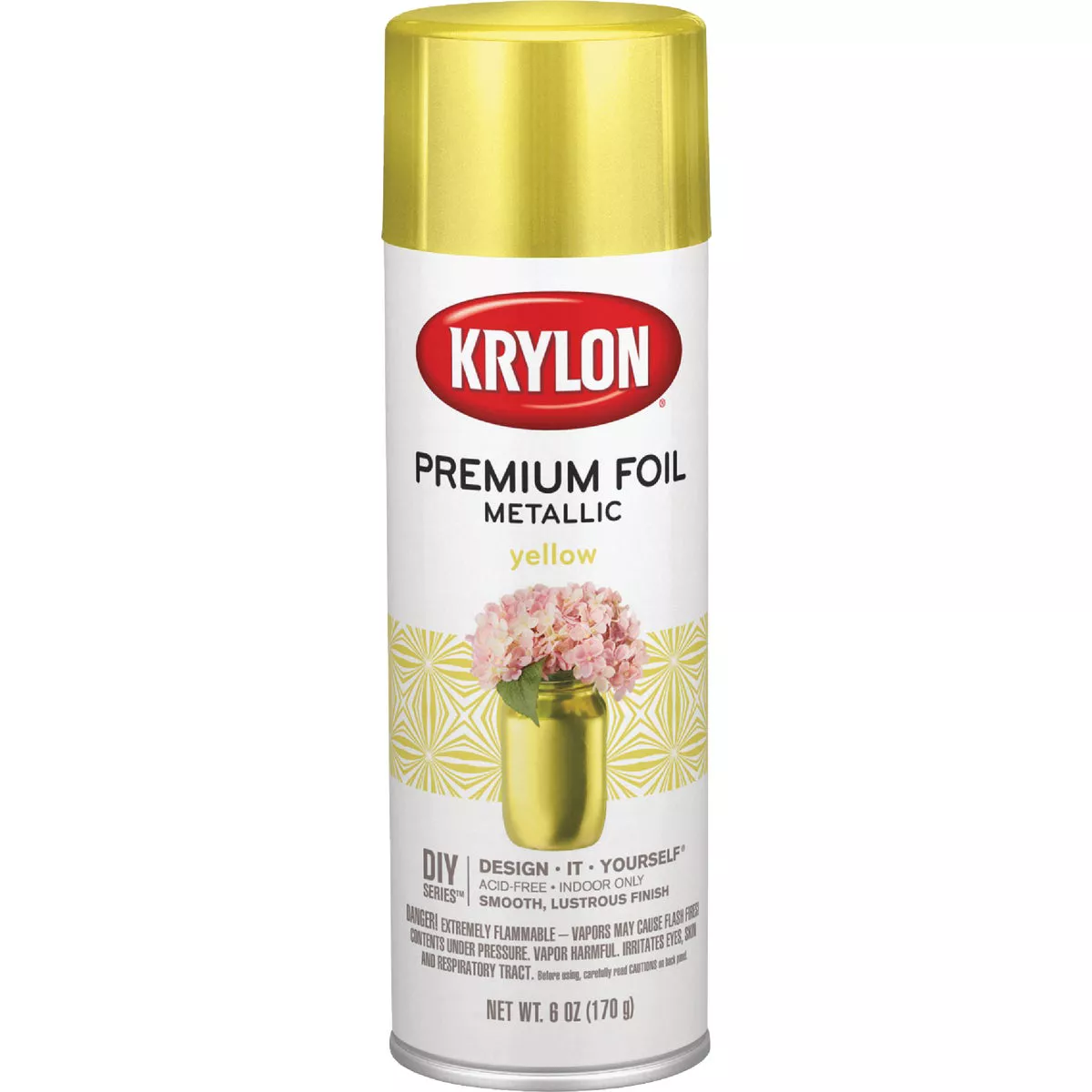 Krylon 8 Oz. Premium Foil Metallic Yellow Spray Paint - photo 2