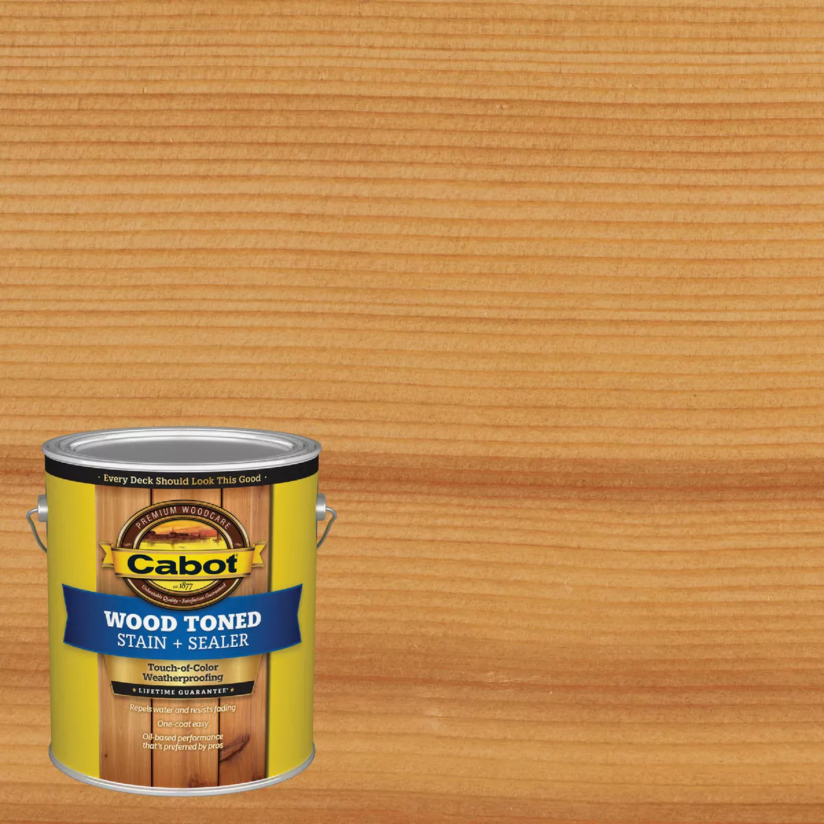 Cabot Alkyd/Oil Base Wood Toned Deck & Siding Stain, 3000 Natural, 1 Gal.