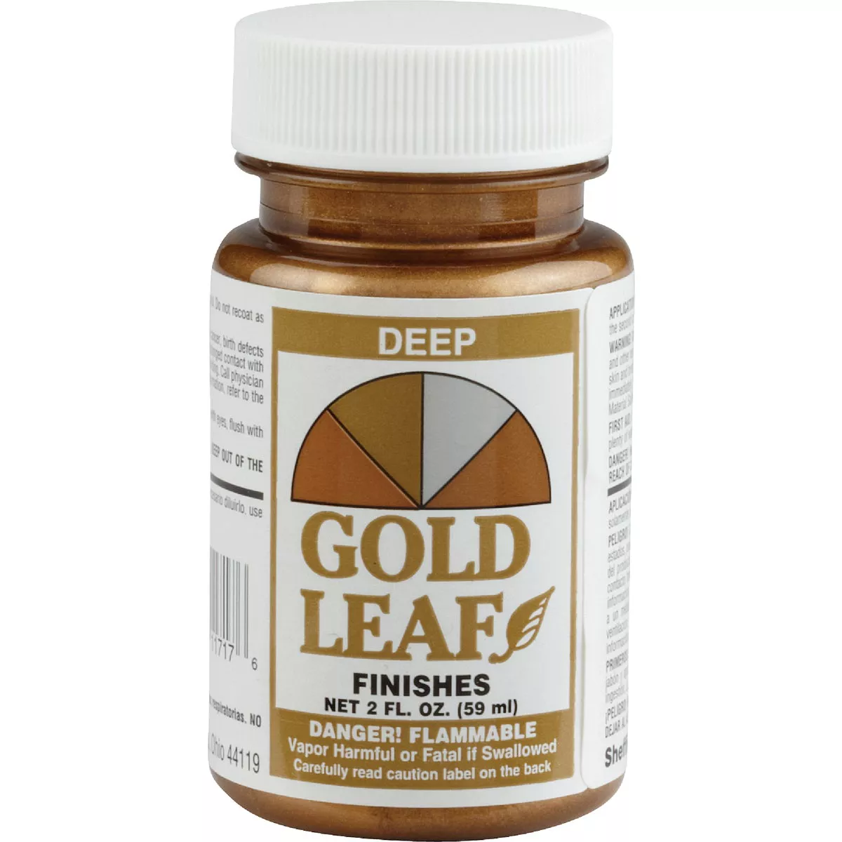 Sheffield Gold Leaf Deep Gold High Gloss Metallic 2 Fl. Oz. Hobby Paint ...