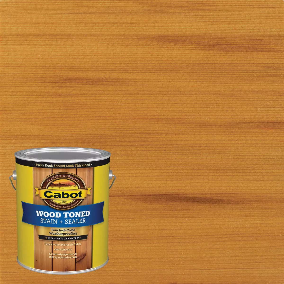 Cabot Alkyd/Oil Base Wood Toned Deck & Siding Stain, 3002 Cedar, 1 Gal.