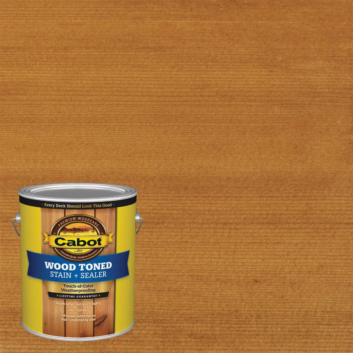 Cabot Alkyd/Oil Base Wood Toned Deck & Siding Stain, 3004 Heartwood, 1 Gal.