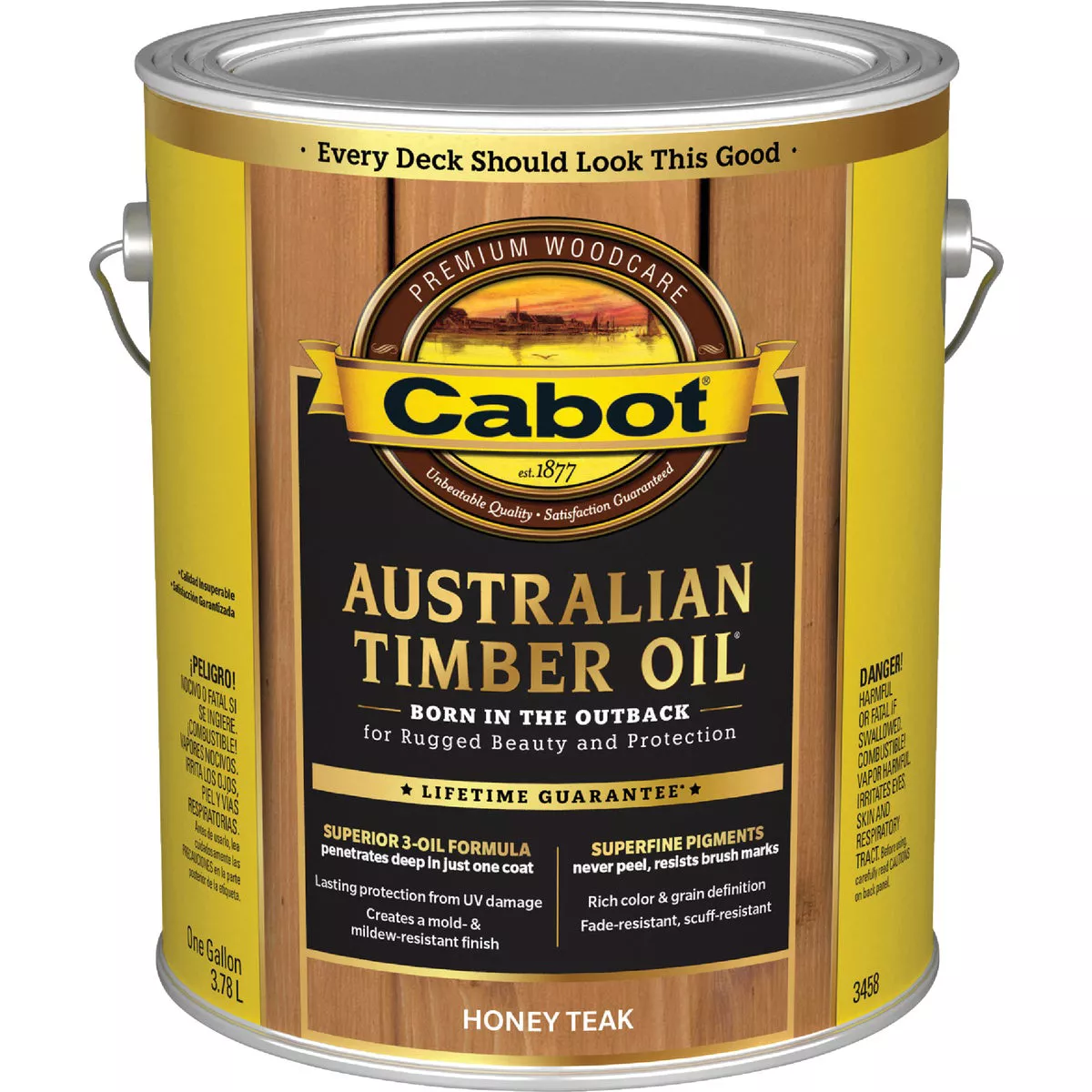 Cabot Australian Timber Oil, Honey Teak, 1 Gal. - photo 2