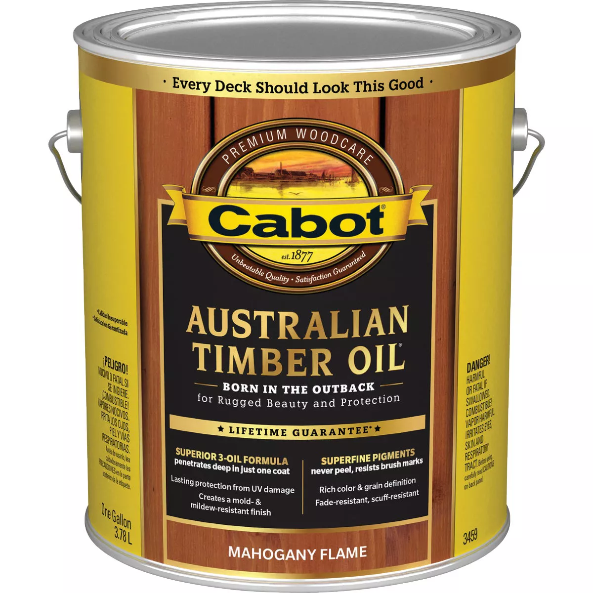 Cabot Australian Timber Oil, Mahogany Flame, 1 Gal. - photo 2