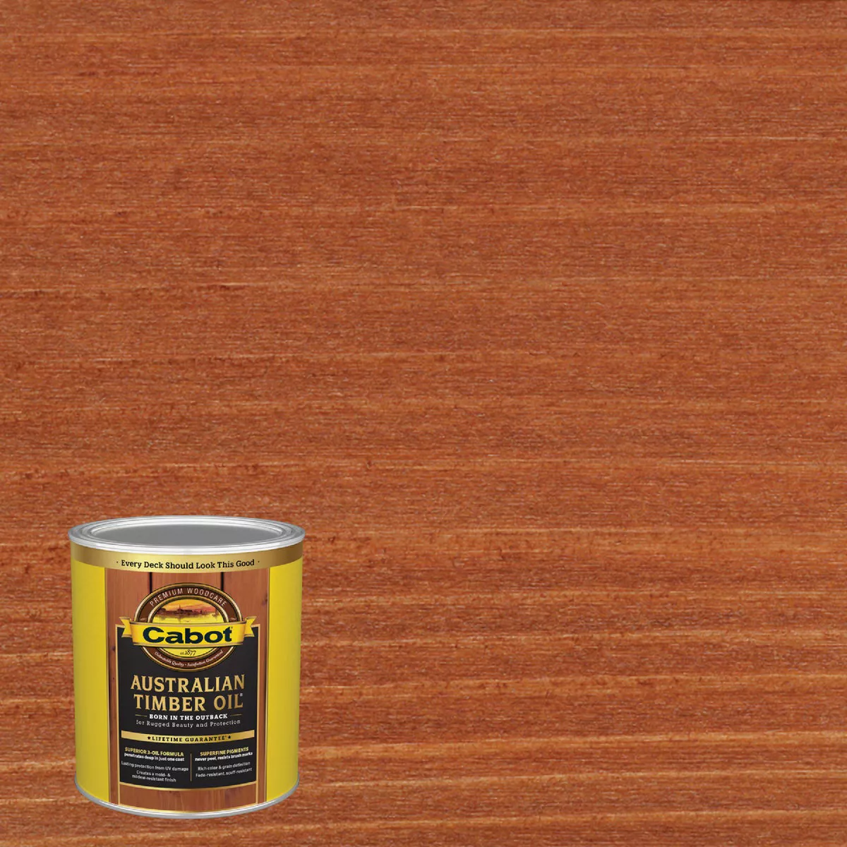 Cabot Australian Timber Oil, Mahogany Flame, 1 Qt.