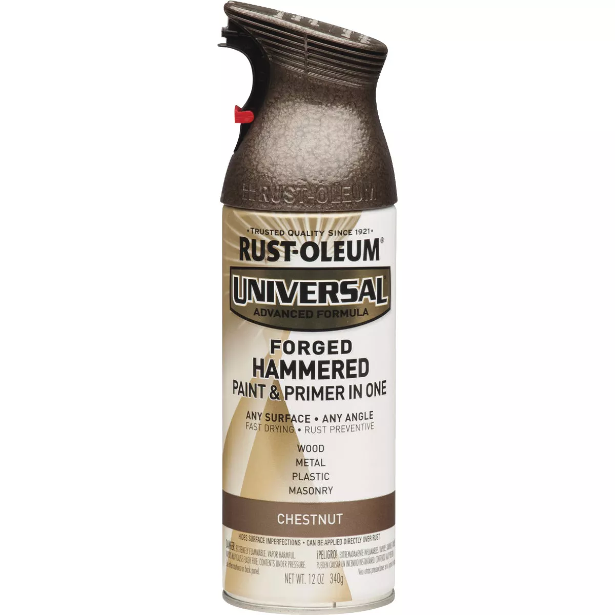 Rust-Oleum Universal 12 Oz. Chestnut Forged Hammered Spray Paint - photo 5