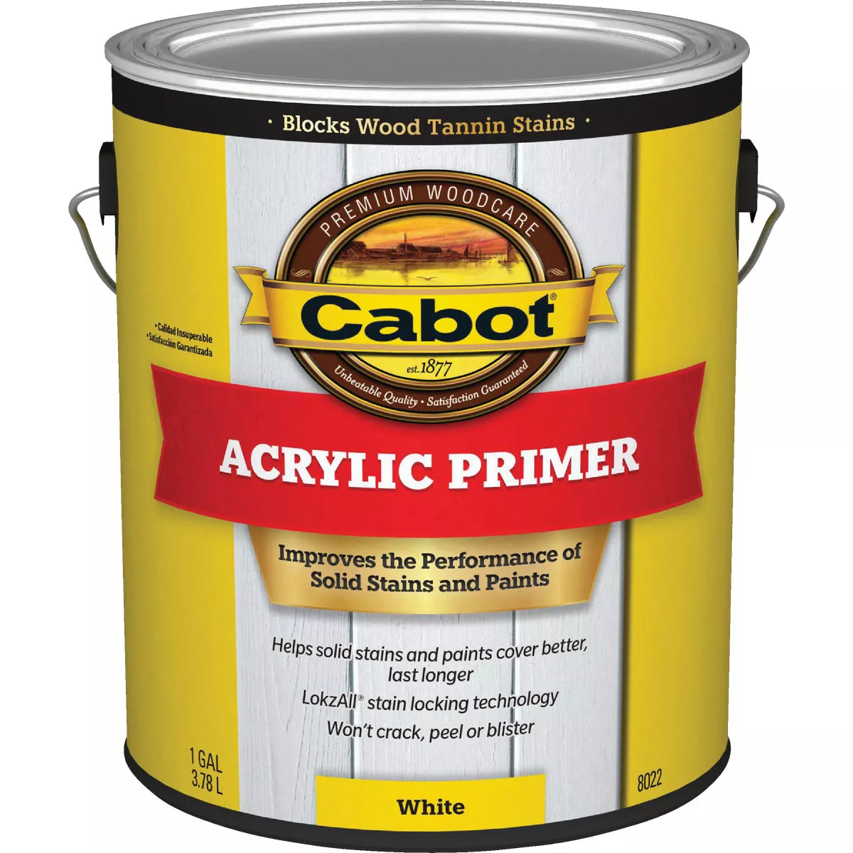 Cabot Acrylic Primer, White, 1 Gal.