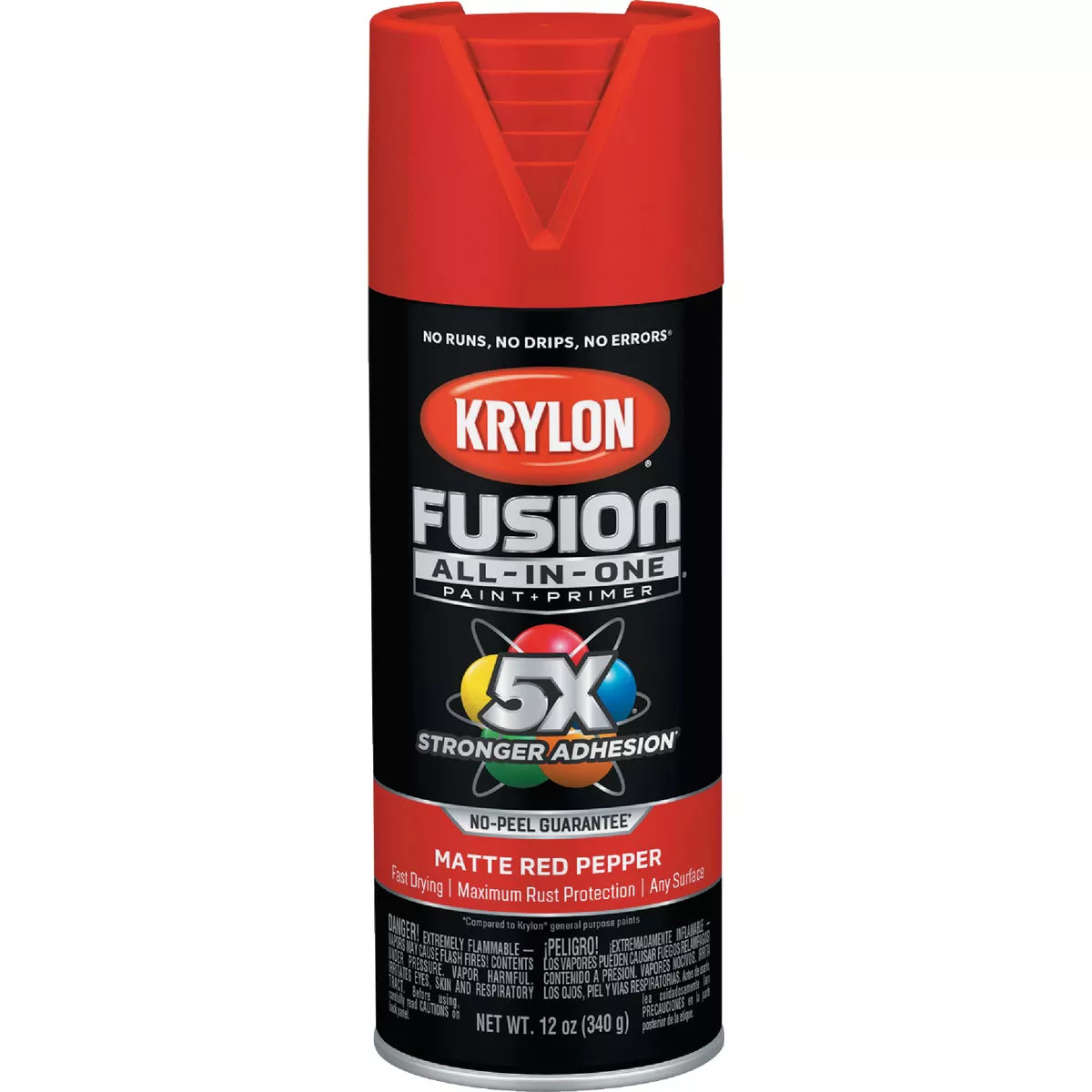 Krylon Fusion All-In One 12 Oz. Matte Spray Paint, Red Pepper