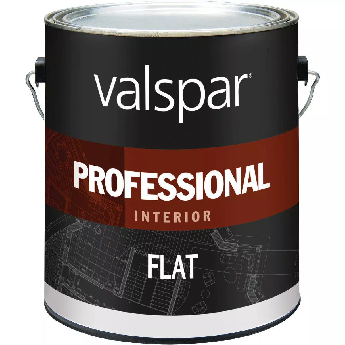 Valspar Professional Latex Flat Interior Wall Paint, Light Base, 1 Gal.