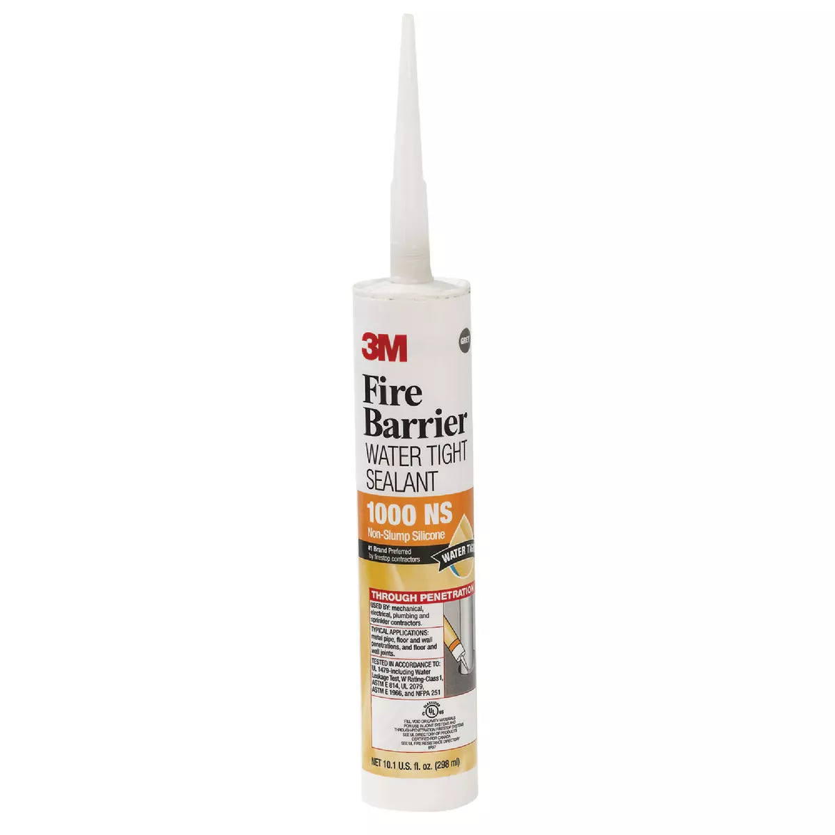 3M 10.1 Oz. Fire Barrier Water Tight Sealant, Gray