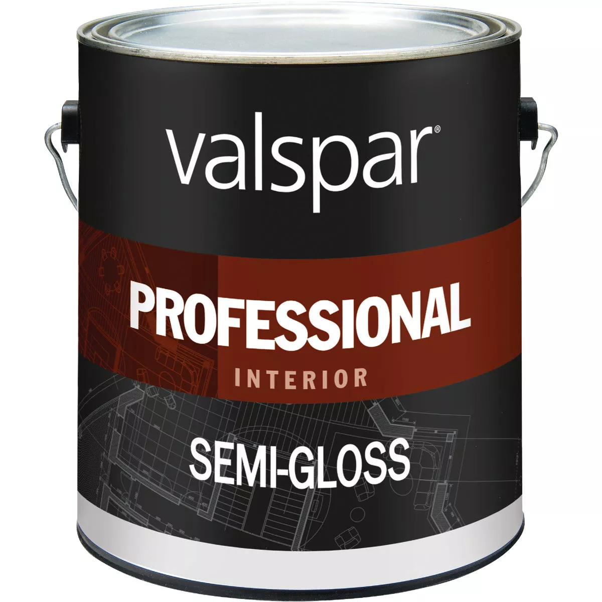 Valspar Professional Latex Semi-Gloss Interior Wall Paint, Light Base, 1 Gal.