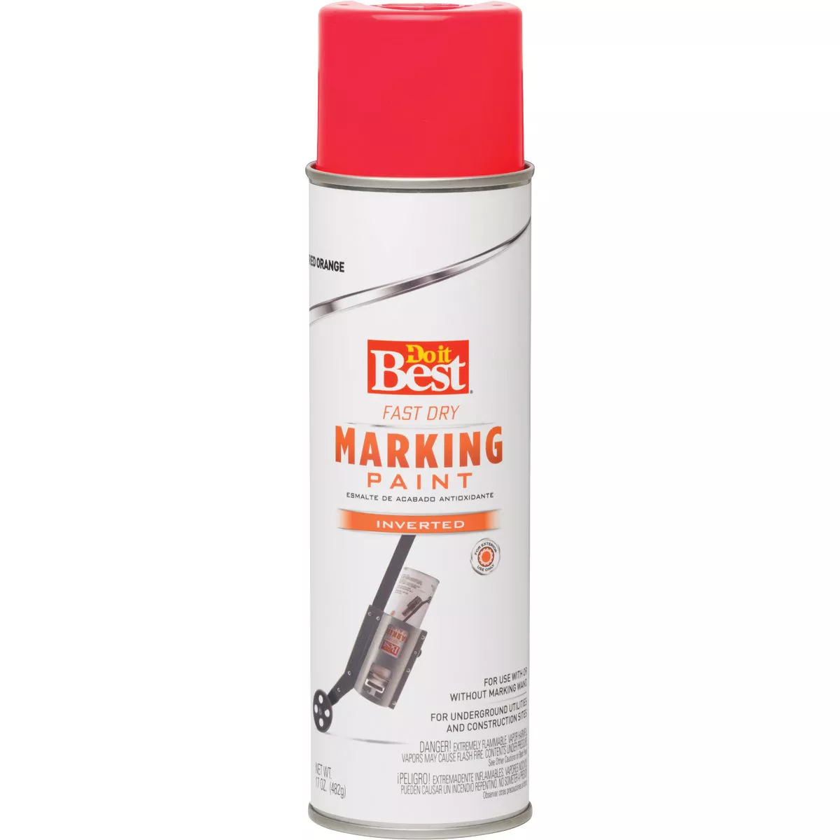 Do it Best Red Orange 17 Oz. Inverted Marking Spray Paint | True Value ...