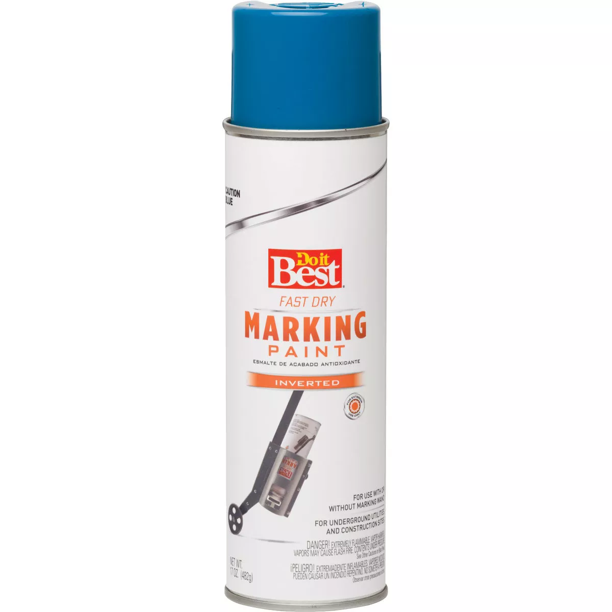 Do it Best Caution Blue 17 Oz. Inverted Marking Spray Paint