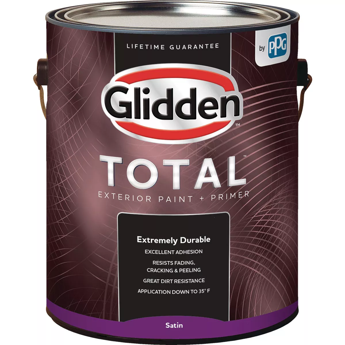 Glidden Total Exterior Paint + Primer Satin Ultra Deep Base 1 Gallon