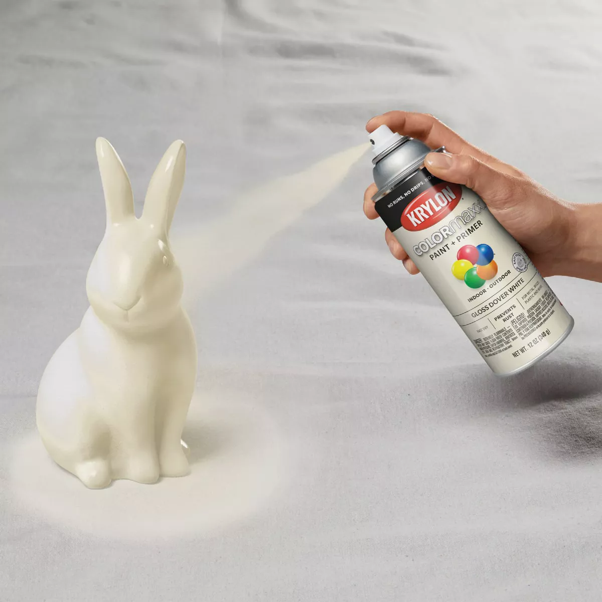 Krylon ColorMaxx 12 Oz. Gloss Spray Paint, Dover White - photo 3