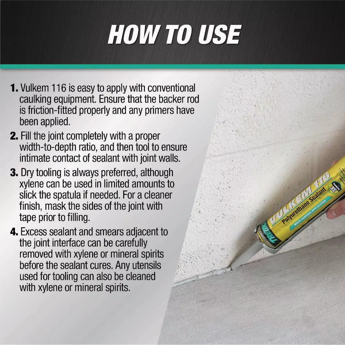 Tremco Vulkem 116 10.1 Oz. Buff Polyurethane Sealant - photo 4