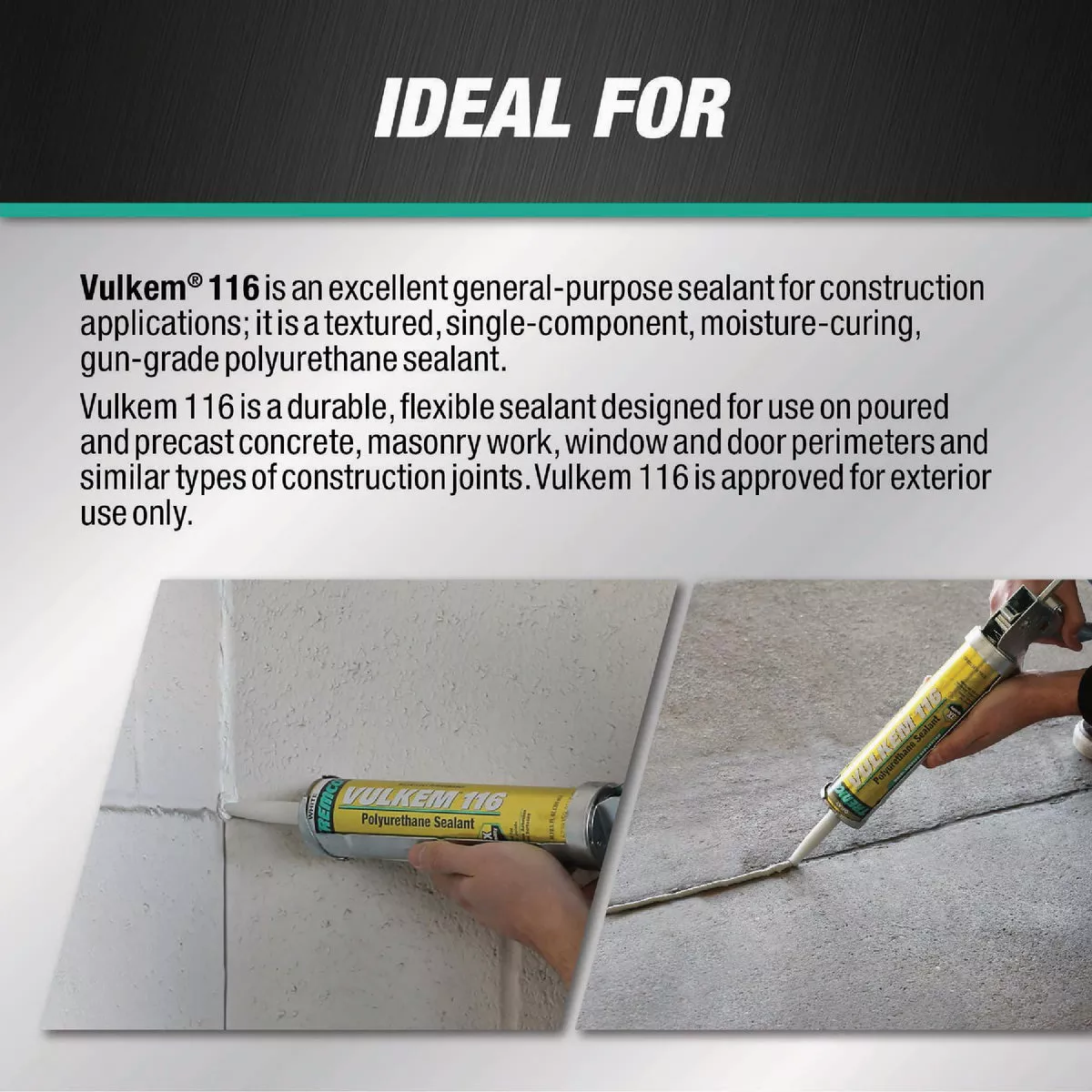 Tremco Vulkem 116 10.1 Oz. Buff Polyurethane Sealant - photo 5