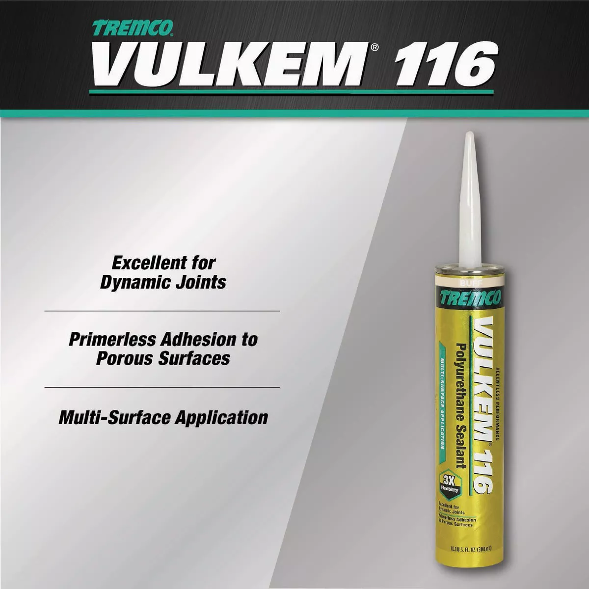 Tremco Vulkem 116 10.1 Oz. Buff Polyurethane Sealant - photo 3