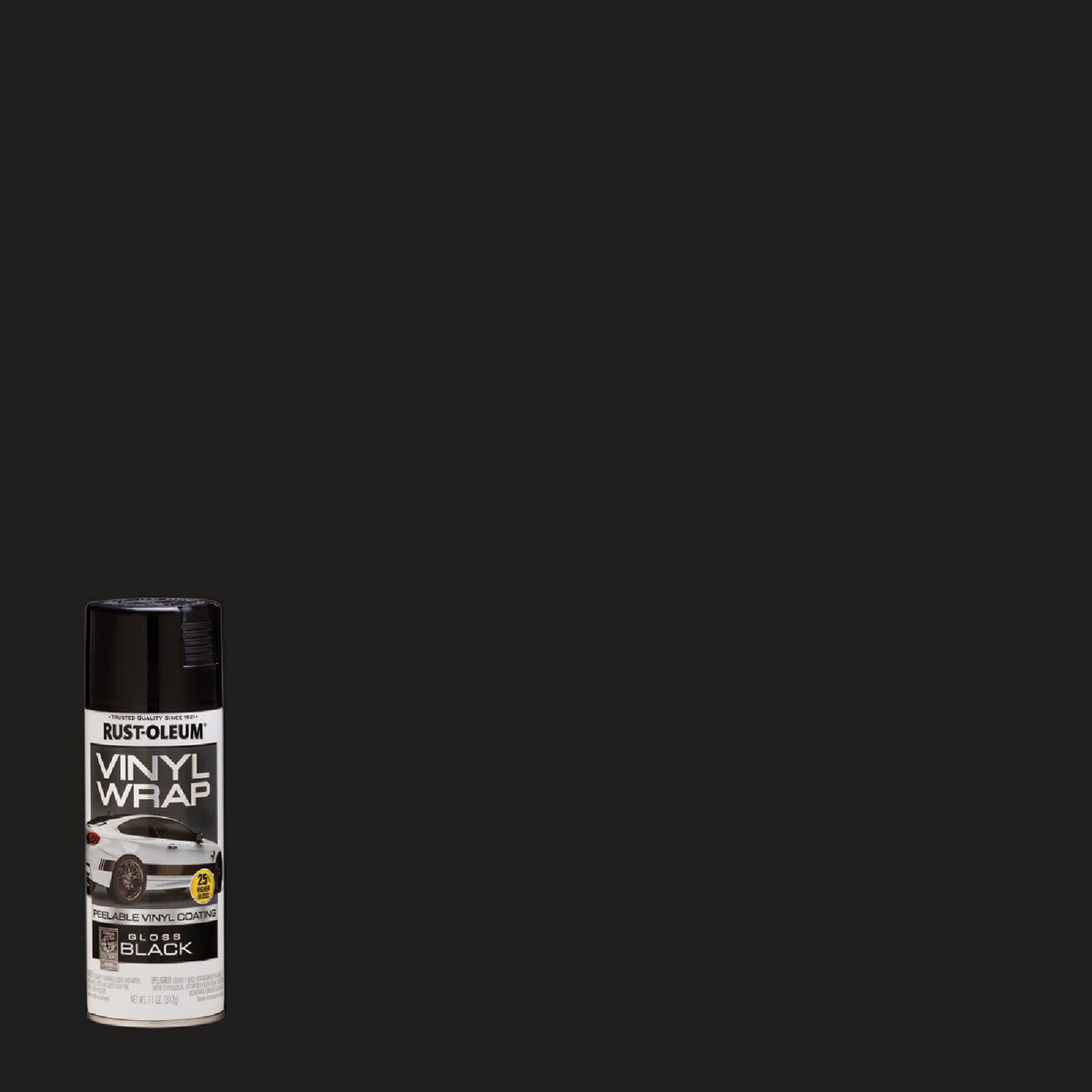 RustOleum Automotive Vinyl Wrap Spray Paint, 11 Oz., Gloss Black Do