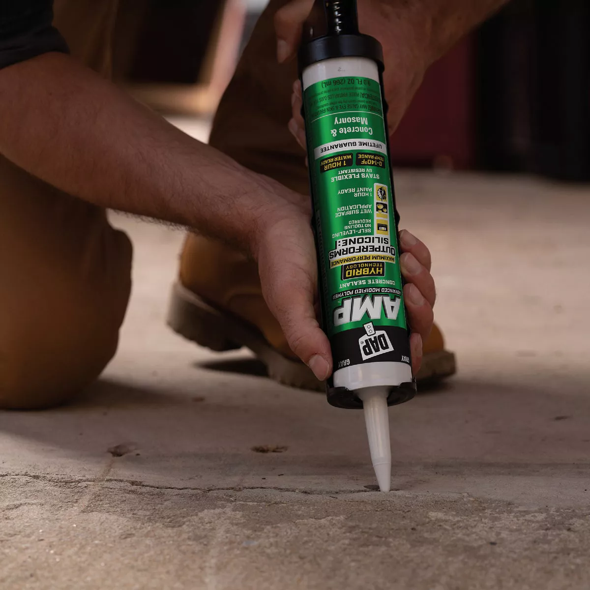DAP AMP 9 Oz. Advanced Modified Polymer Self-Leveling Concrete and Mortar Sealant - photo 3