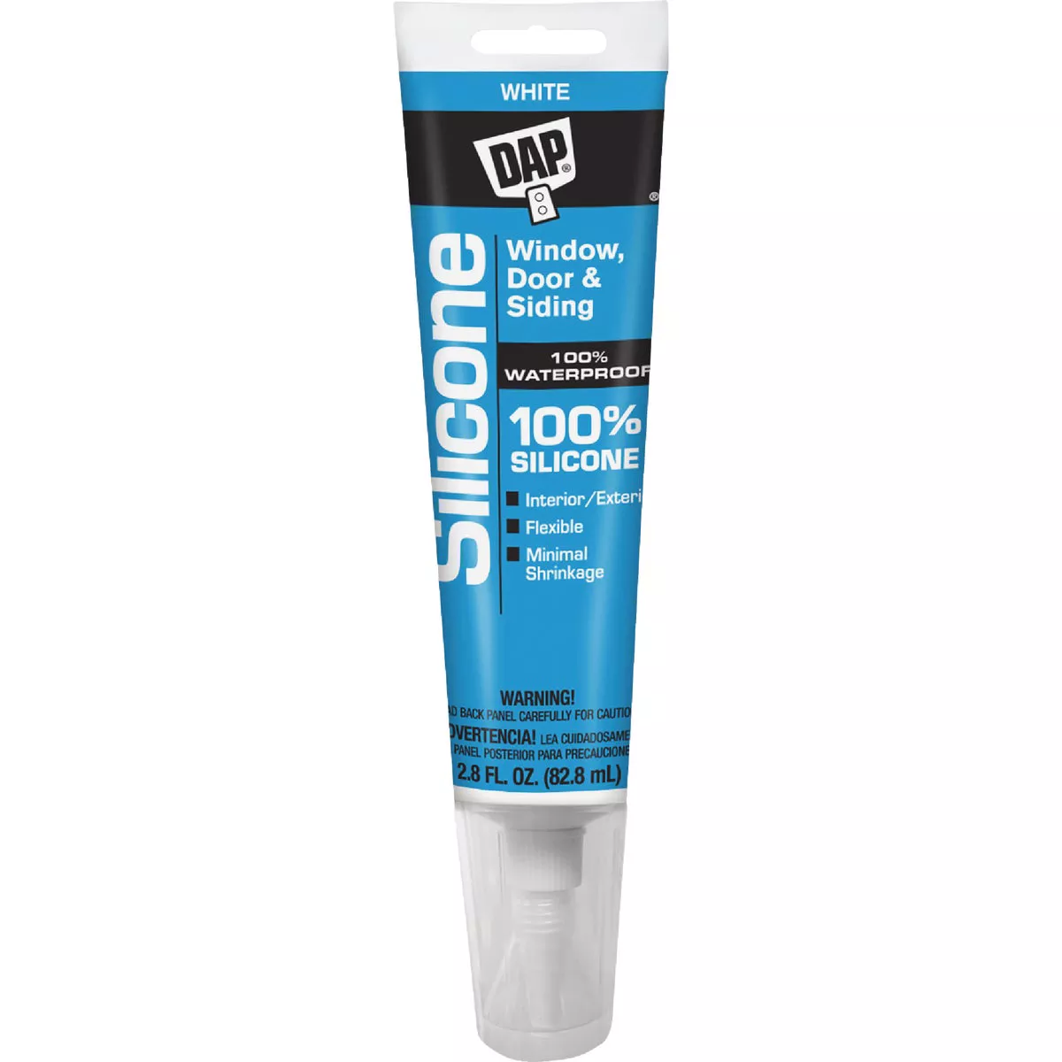 DAP 2.8 Oz. Window, Door & Siding Silicone Sealant, White
