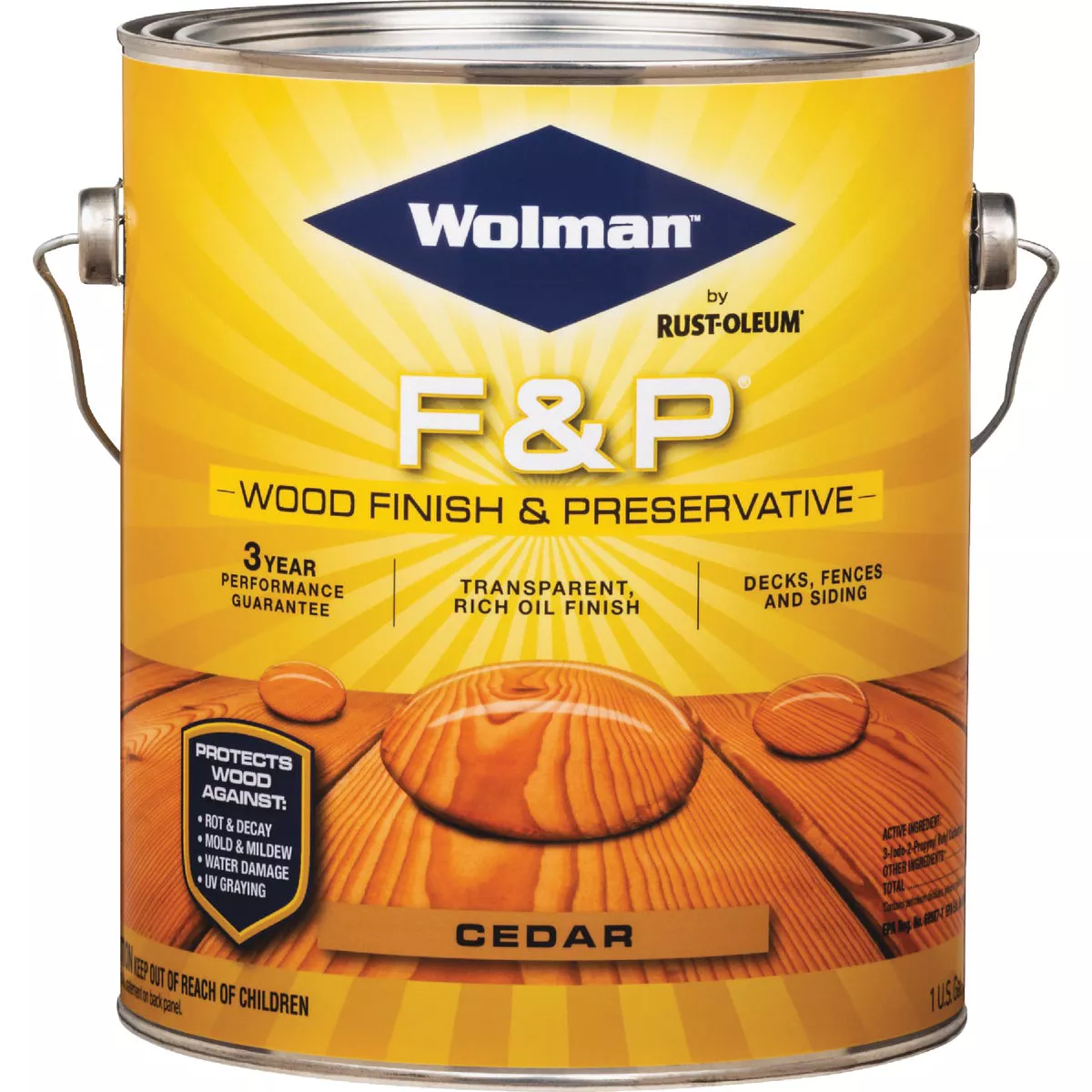 Wolman F&P Transparent Wood Finish And Preservative, Cedar, 1 Gal. - photo 2