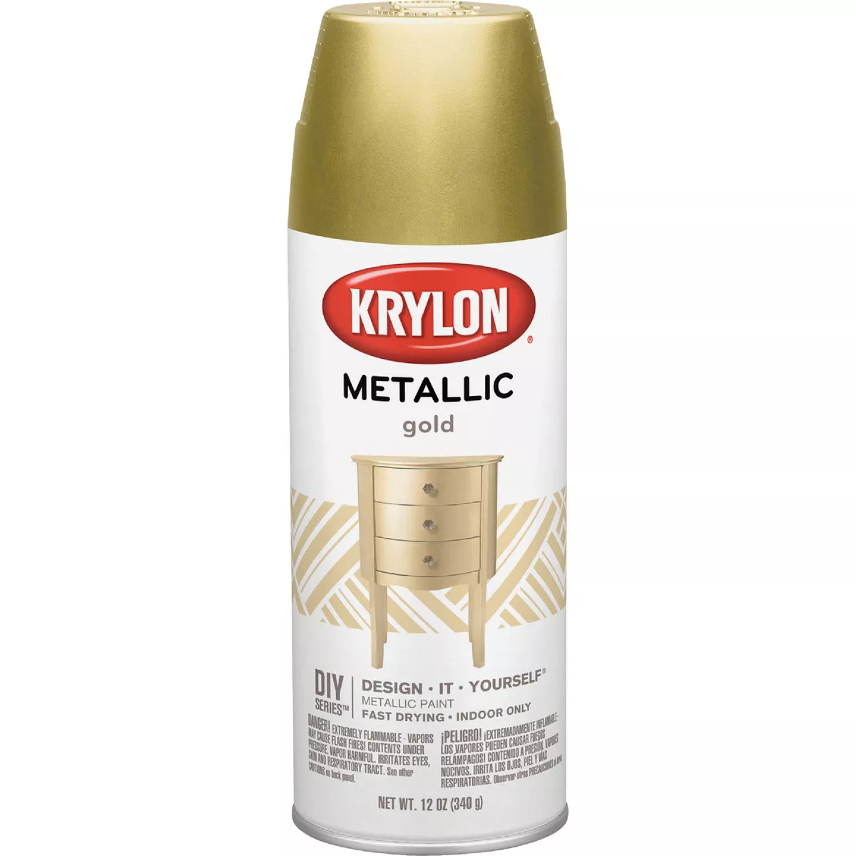 Krylon 11 Oz. Metallic Gloss General Purpose Spray Paint, Gold - photo 2