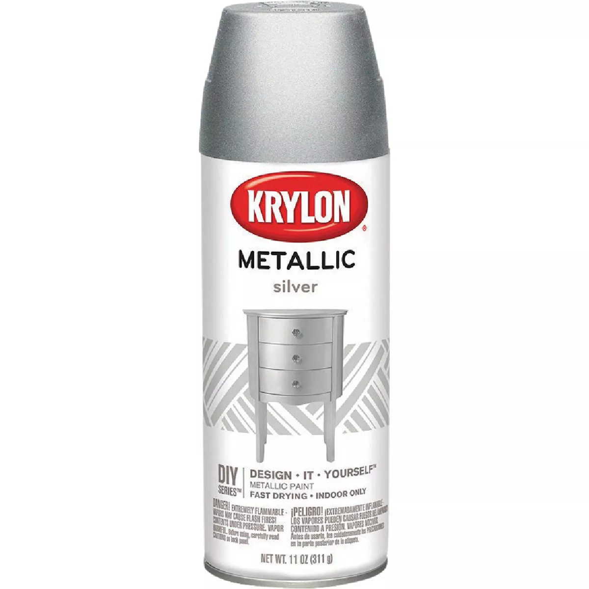 Krylon 11 Oz. Metallic Gloss General Purpose Spray Paint, Silver