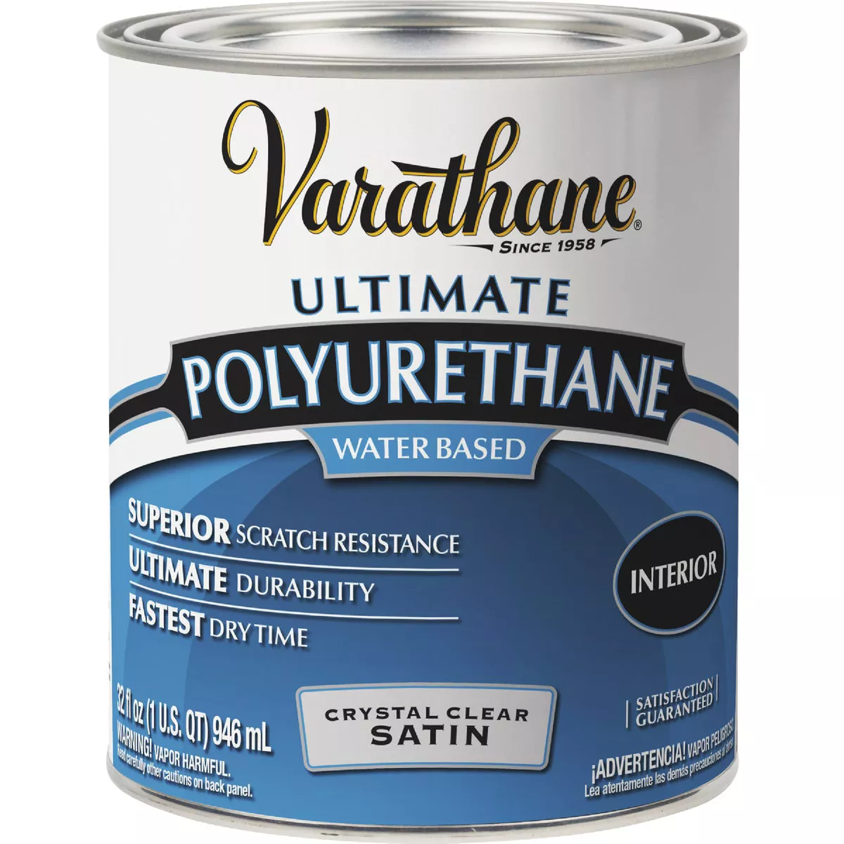 Varathane Satin Low Odor Water Based Interior Polyurethane, 1Qt. - photo 2