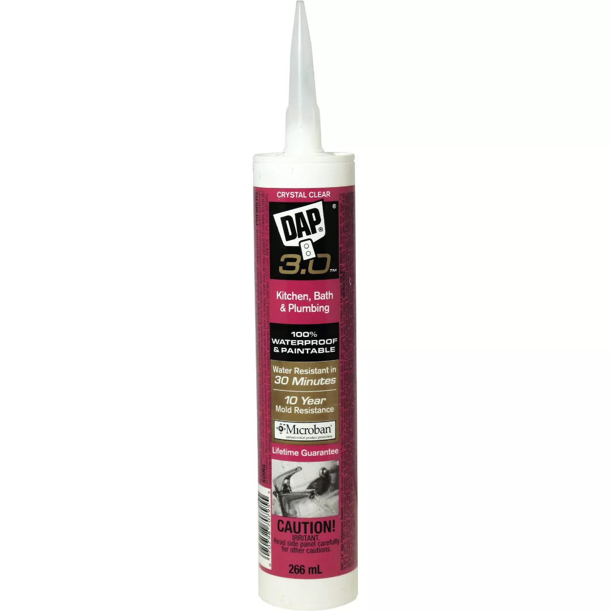 Dap 3.0 9 Oz. Crystal Clear Kitchen, Bath & Plumbing Caulk