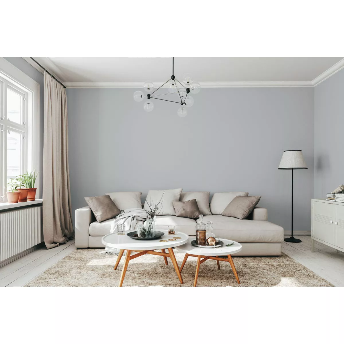 Rust-Oleum Sure Color Eggshell Dove Gray Interior Wall Paint and Primer, Gallon - photo 4