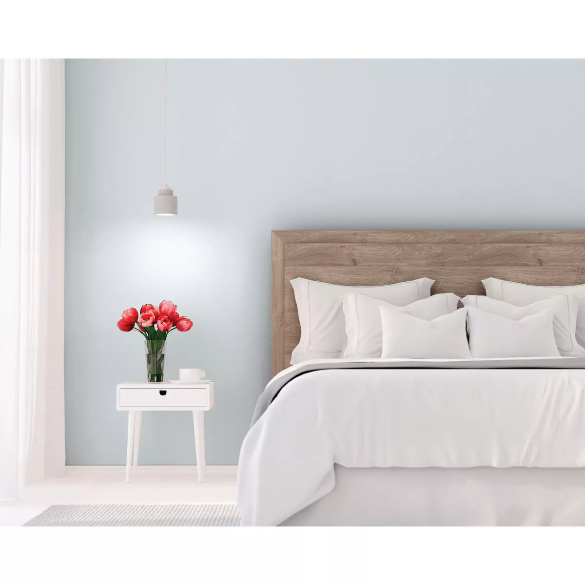 Rust-Oleum Sure Color Eggshell Dove Gray Interior Wall Paint and Primer, Gallon - photo 5