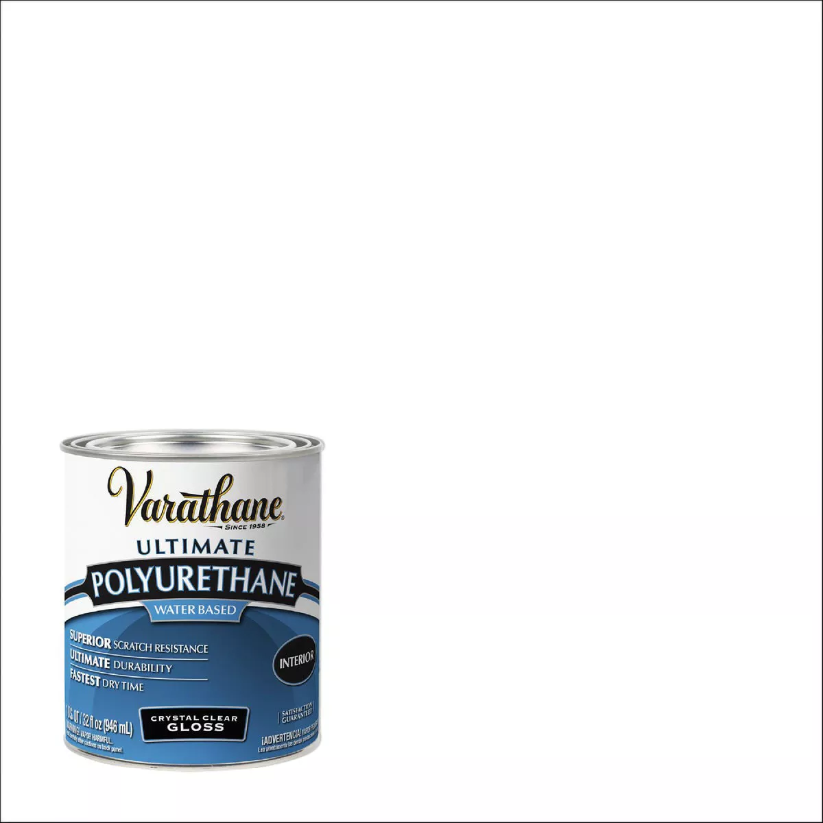 Varathane Gloss No Odor Water Based Interior Polyurethane, 1 Qt.