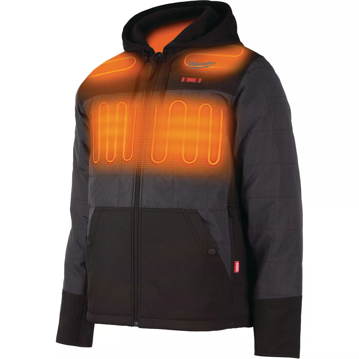 Milwaukee M12 AXIS Men's Gray Cordless Heated Jacket Kit, 2XL - photo 2