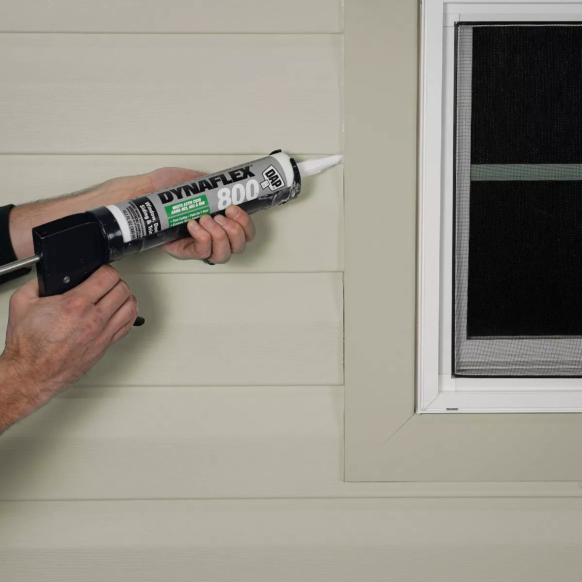 DAP Dynaflex 800 10.1 Oz. Advanced Window, Door, Siding, & Trim Polymer Sealant - Light Gray - photo 4
