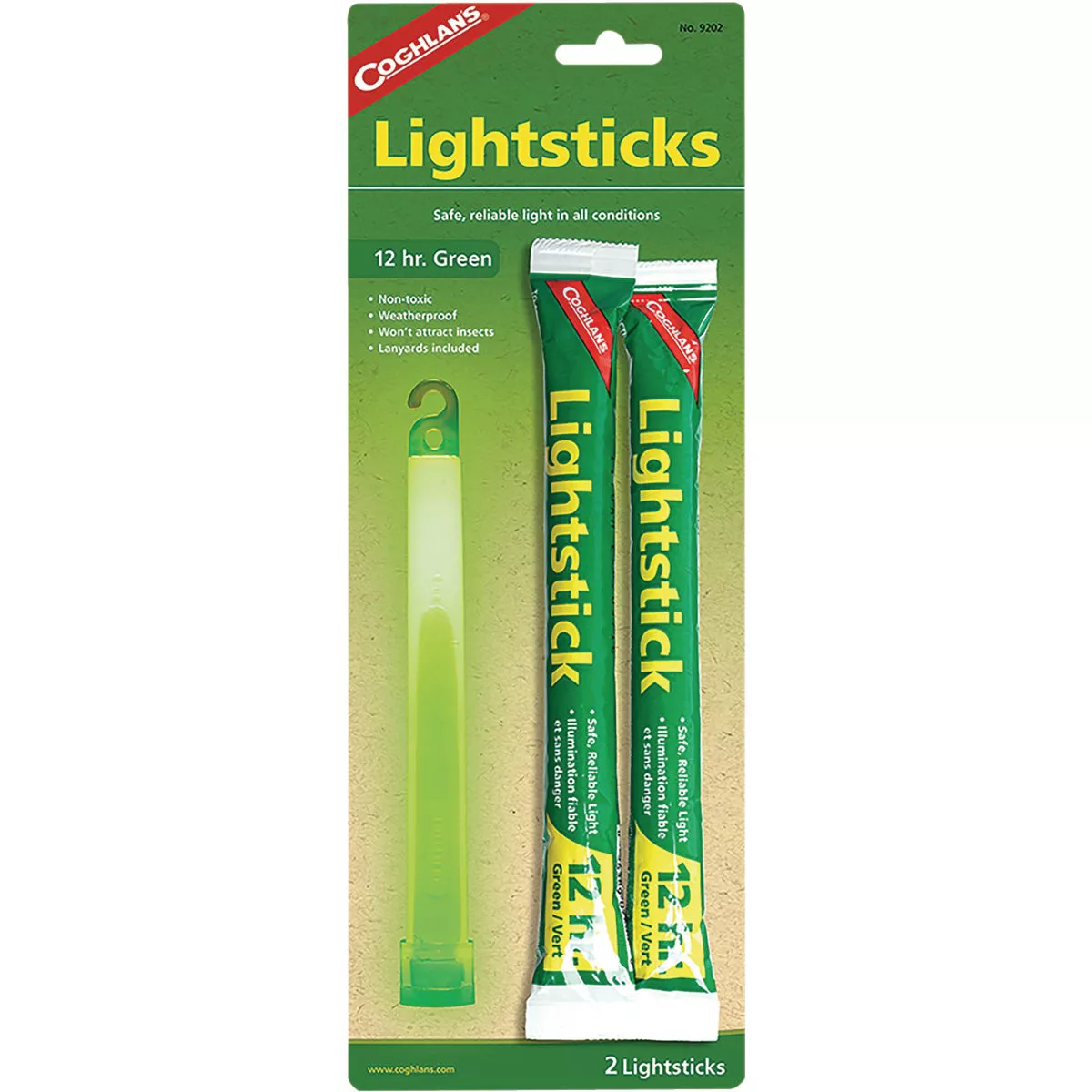 Coghlans Green Lightsticks (2-Pack)