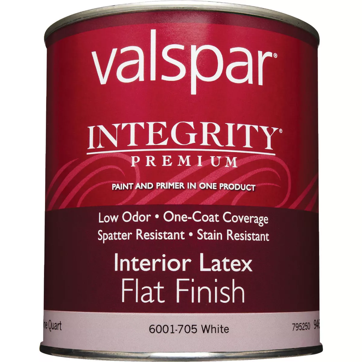 Valspar Integrity Latex Paint And Primer Flat Interior Wall Paint, White, 1 Qt. - photo 2