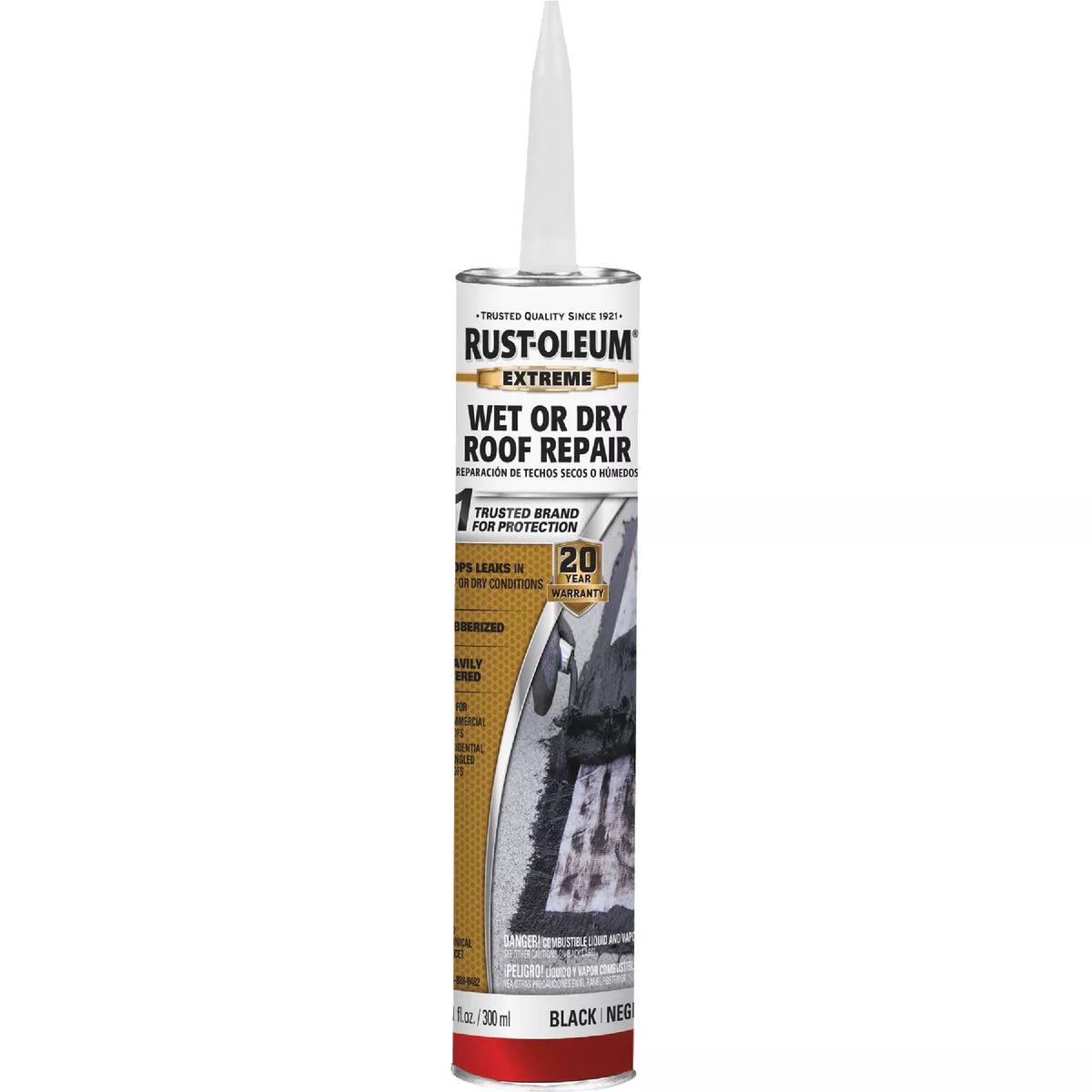 Rust-Oleum 10.1 Oz. Black Extreme Wet or Dry Roof Repair - photo 2