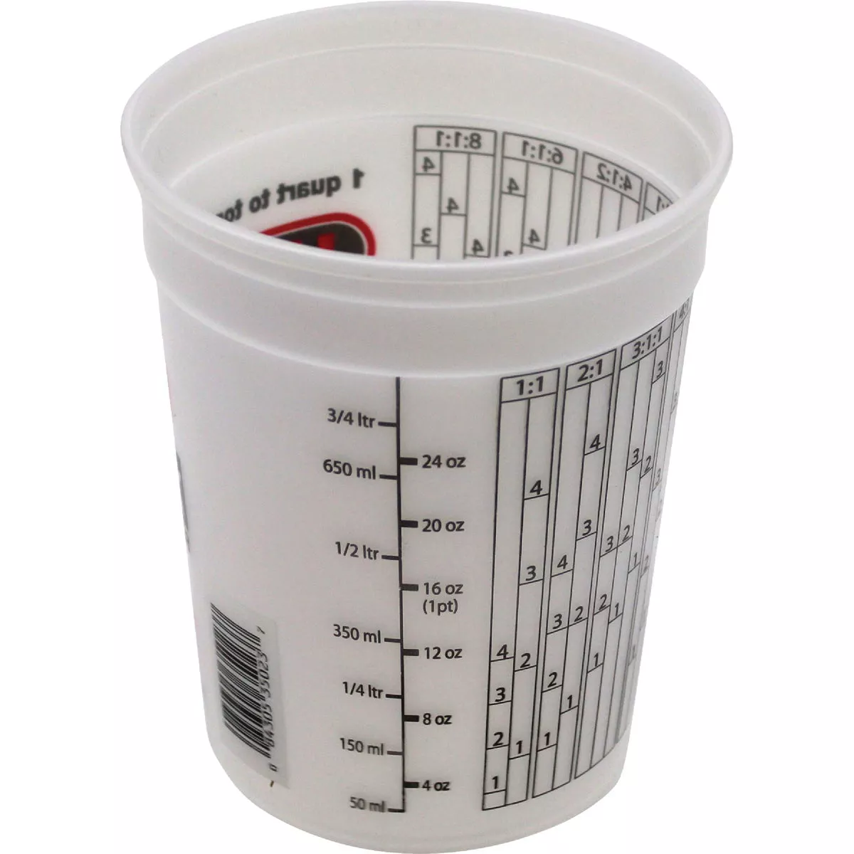 Leaktite 1 Qt. Semi-Transparent Multi-Mix All Purpose Mixing And Storage Container - photo 3