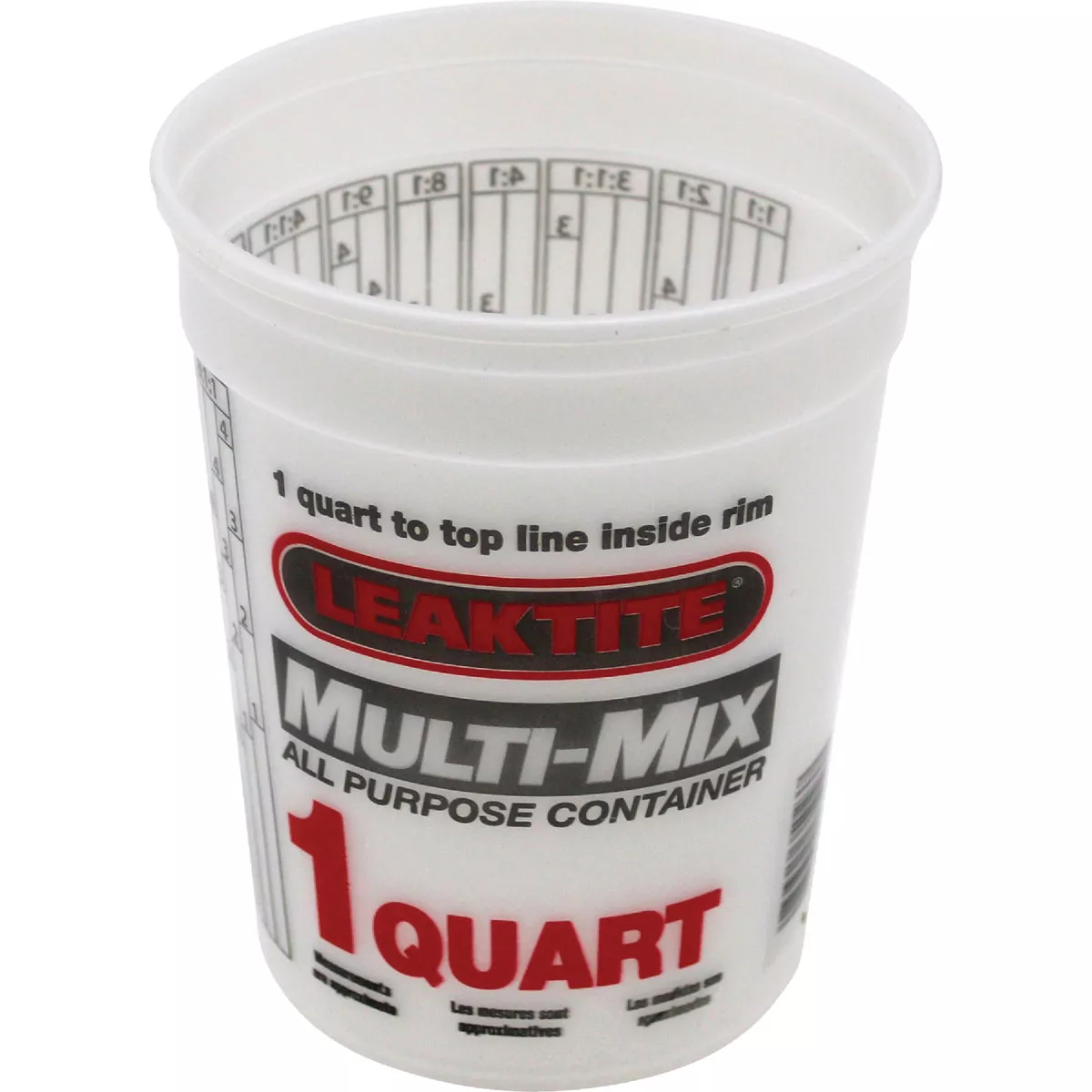 Leaktite 1 Qt. Semi-Transparent Multi-Mix All Purpose Mixing And Storage Container - photo 4