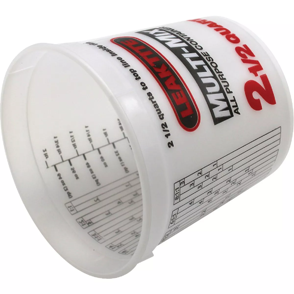 Leaktite 2.5 Qt. Semi-Transparent Multi-Mix All Purpose Mixing And Storage Container - photo 3