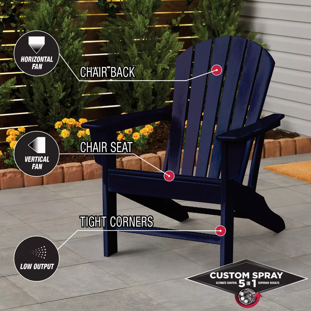 Rust-Oleum Stops Rust 12 Oz. Custom Spray 5 in 1 Gloss Spray Paint, Navy Blue - photo 5
