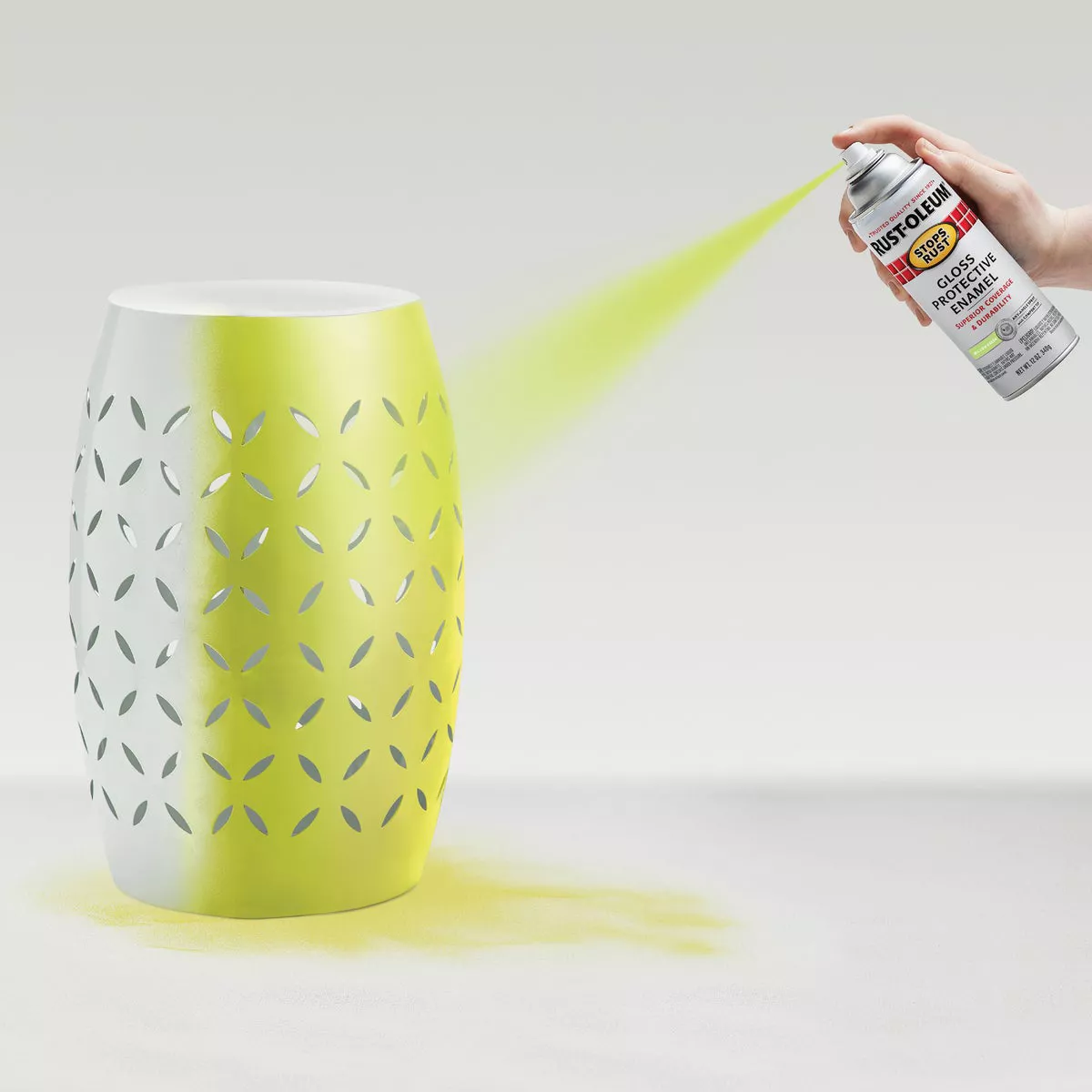Rust-Oleum Stops Rust 12 Oz. Gloss Willow Green Spray Paint Protective Enamel - photo 4