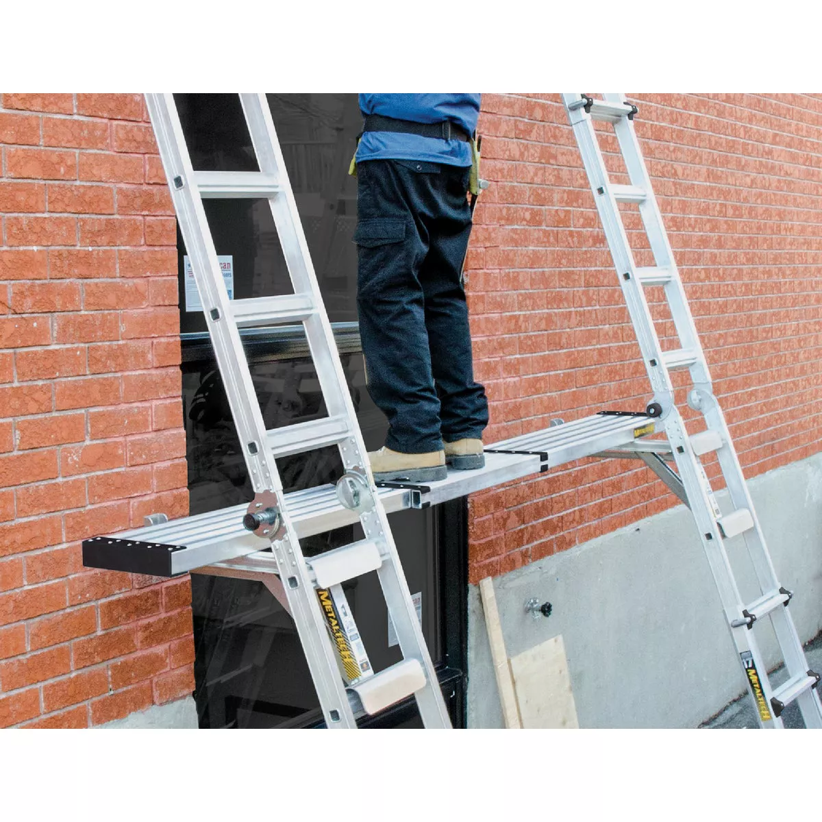 MetalTech 8 Ft. to 13 Ft. Aluminum Telescopic Work Scaffold Plank - photo 3