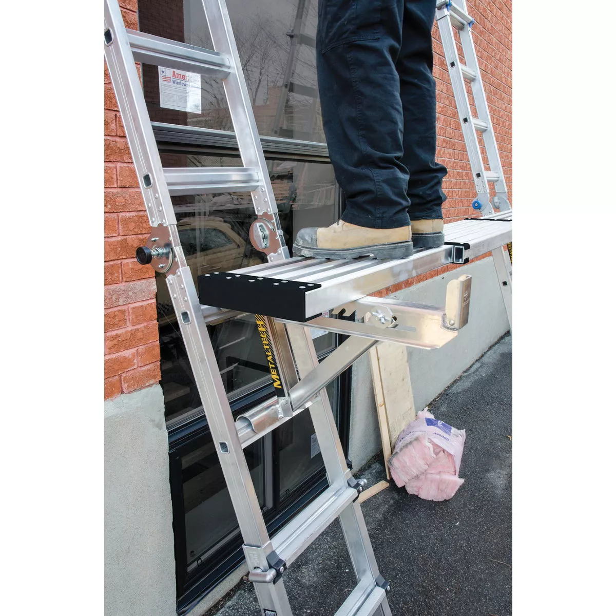 MetalTech 8 Ft. to 13 Ft. Aluminum Telescopic Work Scaffold Plank - photo 4