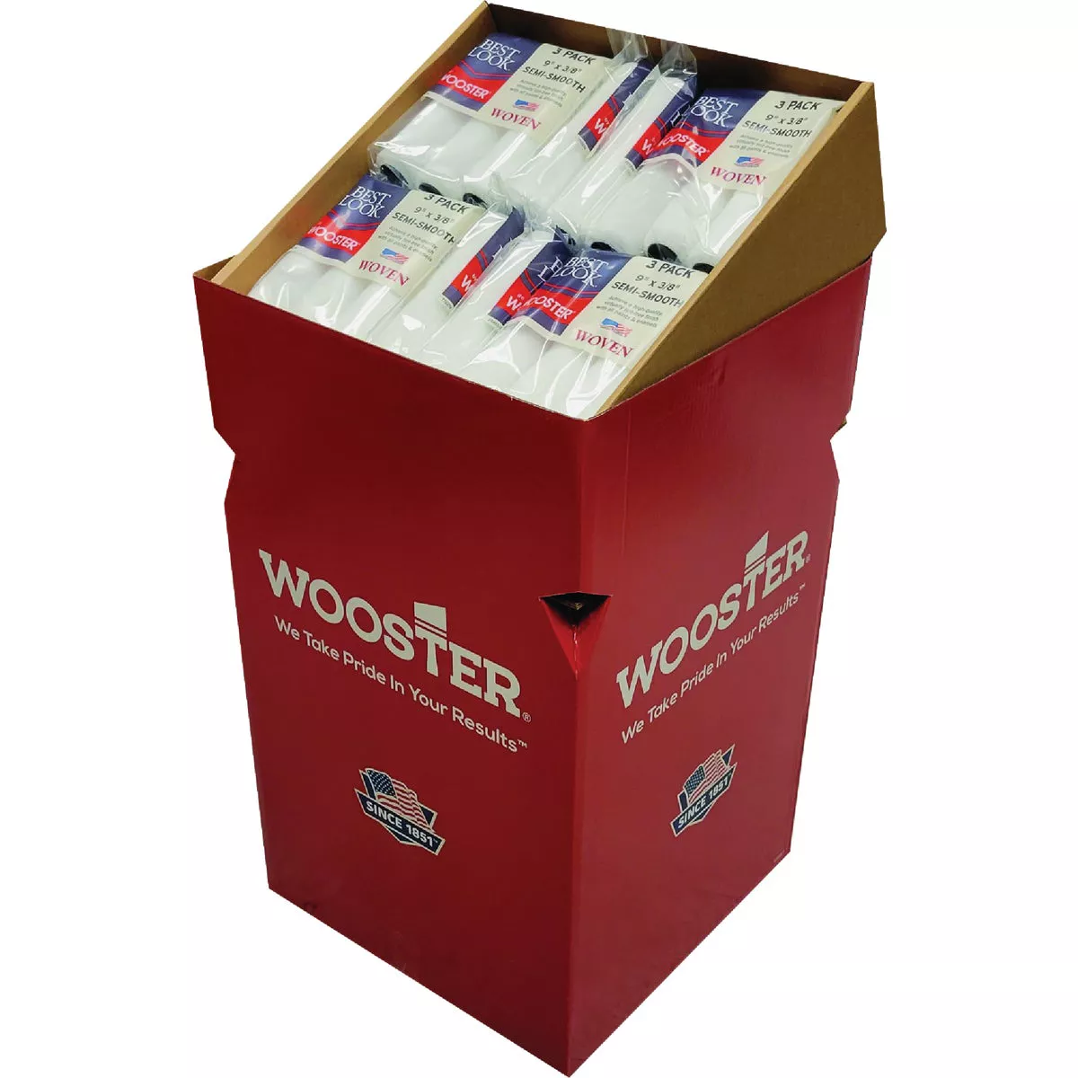 Do it Best 3/8 In. Woven Paint Roller Covers Side Stack Display