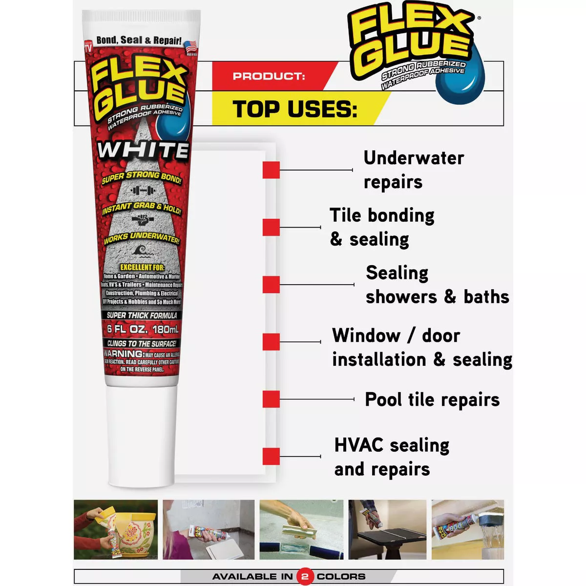 Flex Glue 4 Oz. Clear Multi-Purpose Adhesive - photo 6