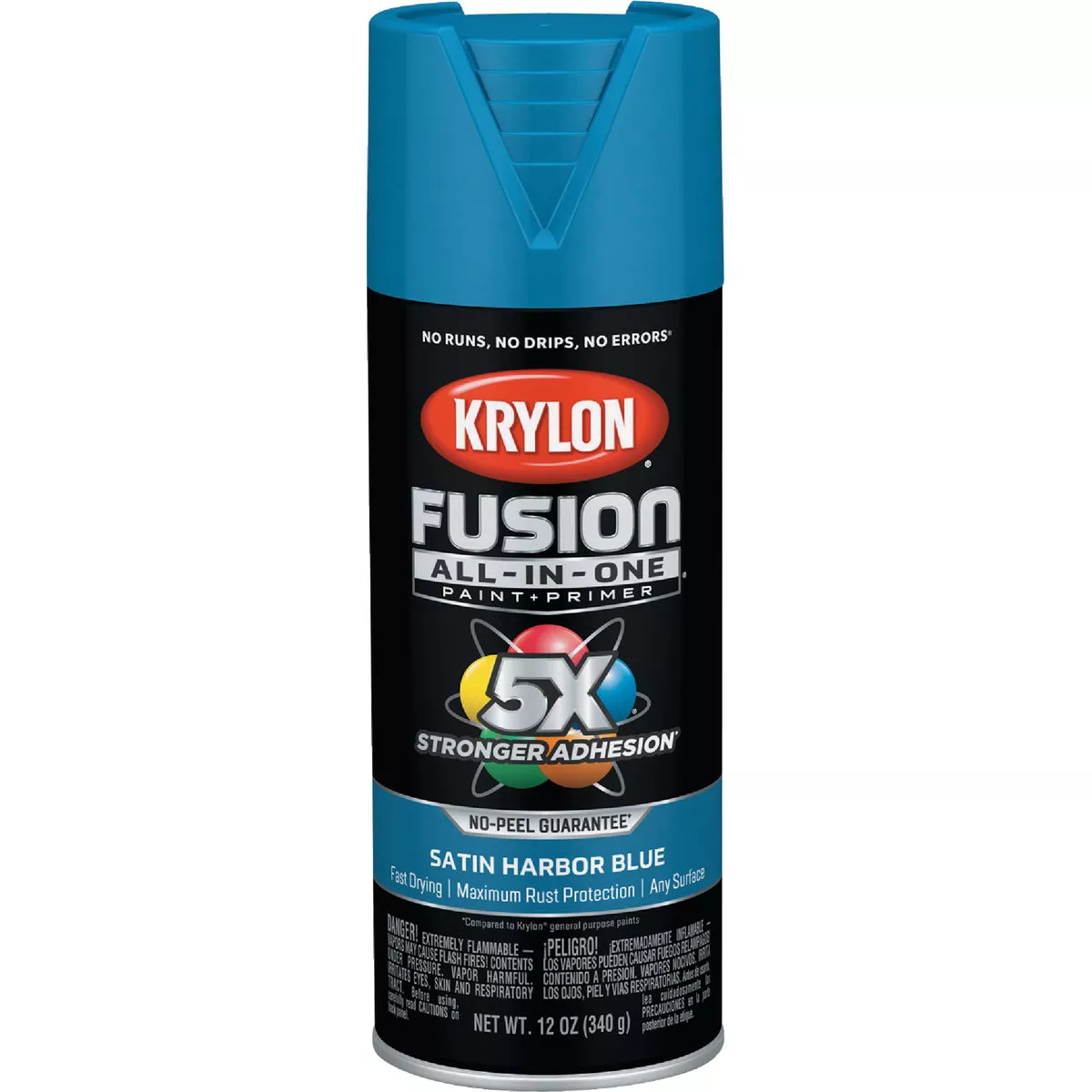 Krylon Fusion All-In One 12 Oz. Satin Spray Paint, Harbor Blue